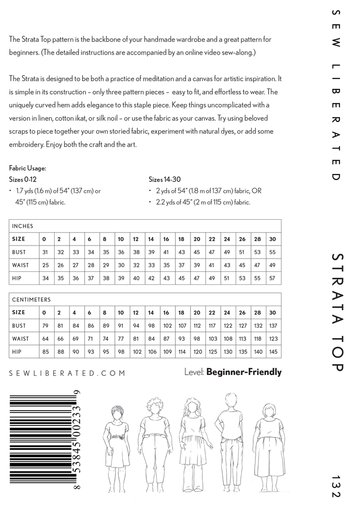 Strata Top Sewing Pattern