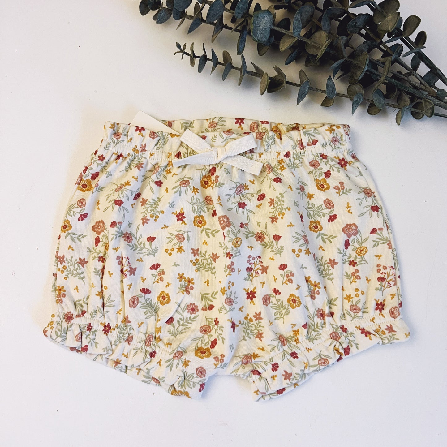 Braguita de algodón orgánico con volantes para bebé de junio - Bianca Floral Berry