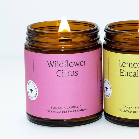 Fontana Wildflower Citrus Beeswax & Essential Oil Jar Candle
