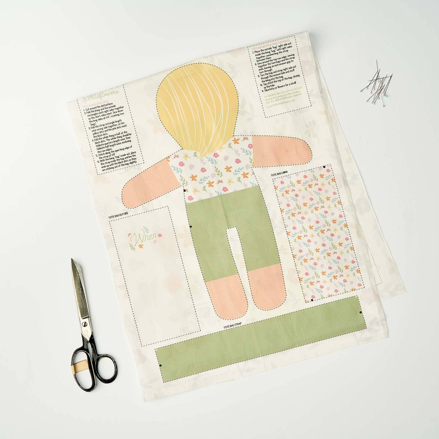 Wren | Cut & Sew Doll - Fabric Only