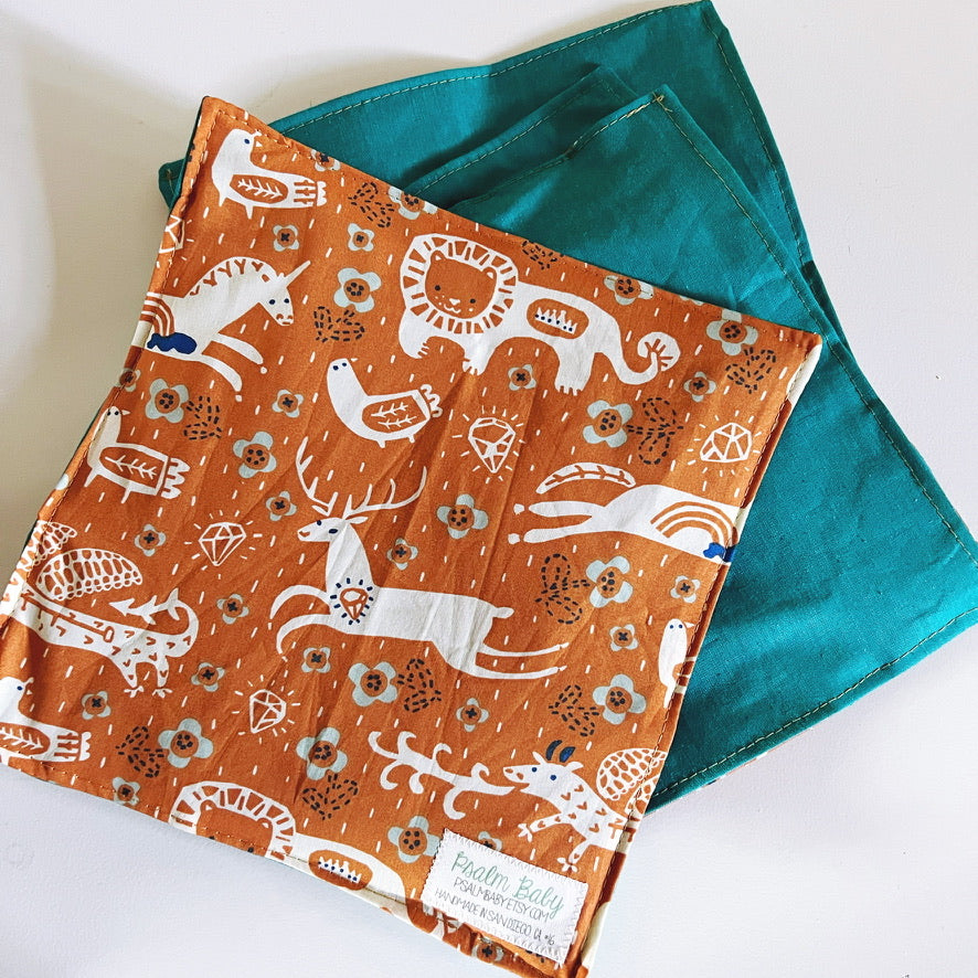Organic Cotton Baby Crinkle Cloth Sensory Toy | Magical Jungle