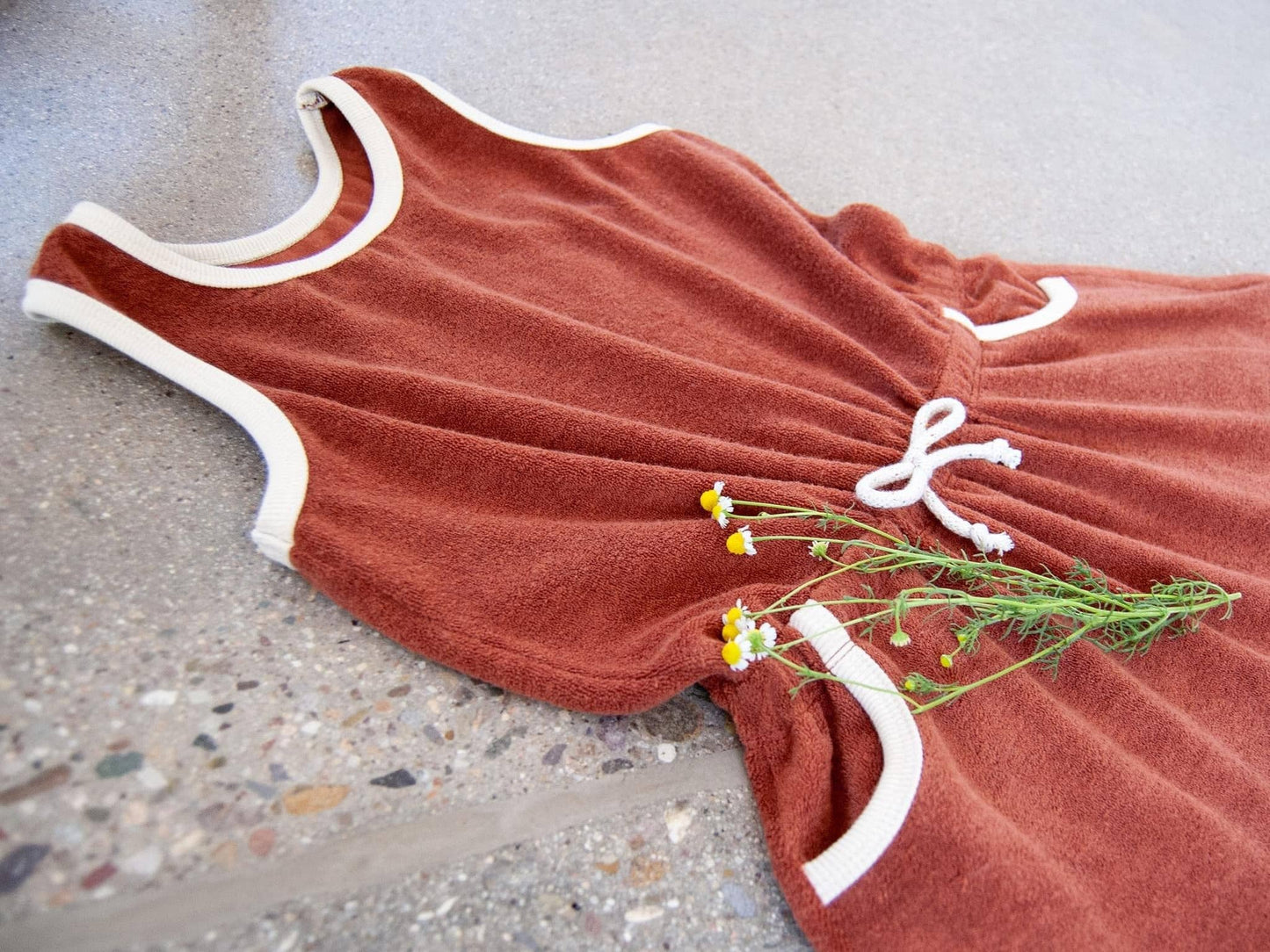 100% Organic Cotton Sponge Knit Terry Wheat