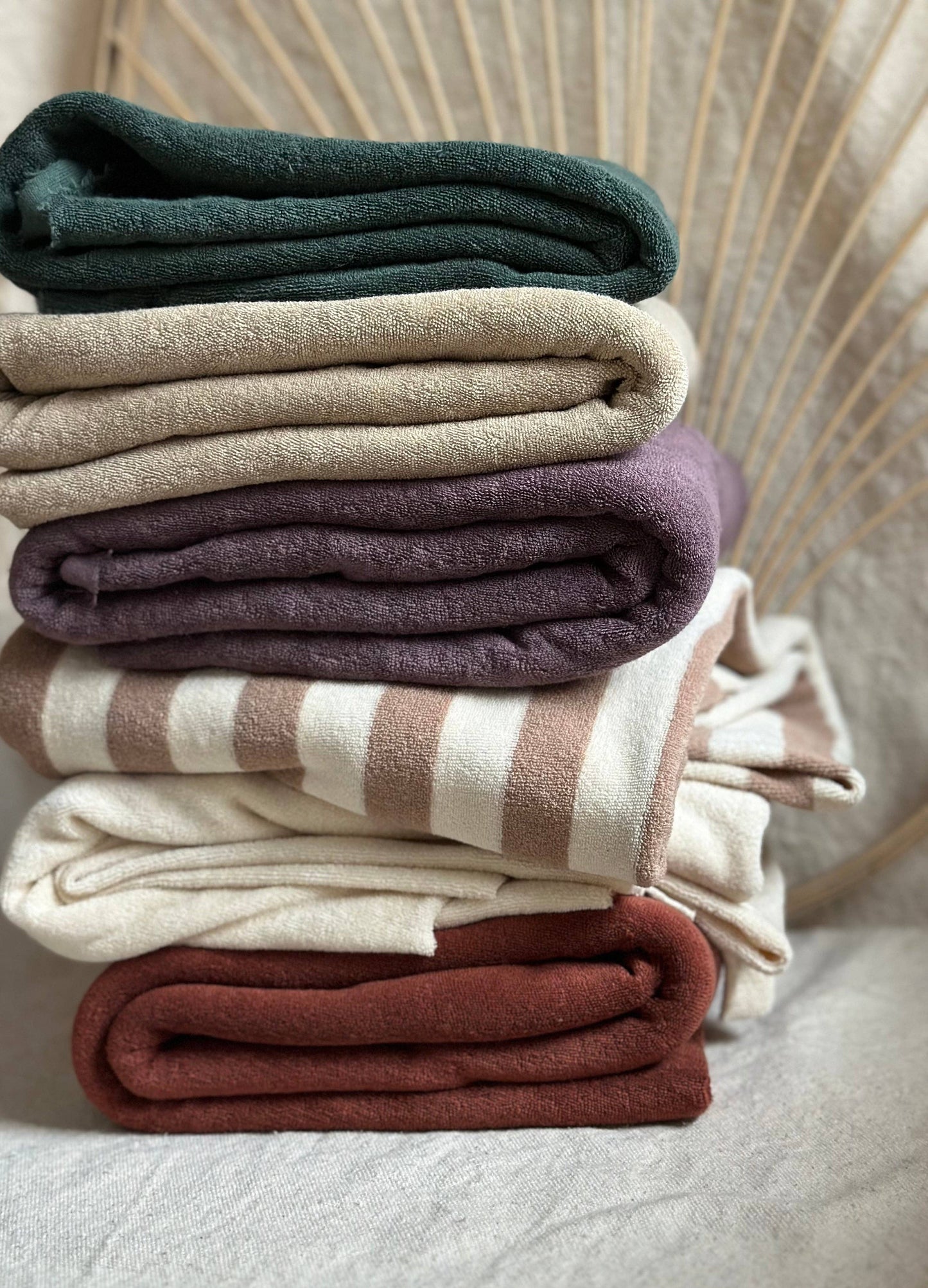 100% Organic Cotton Sponge Knit Terry Wheat