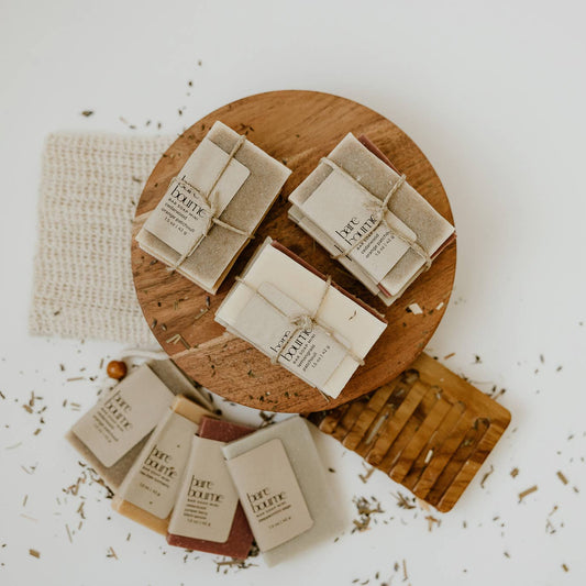 Natural bar soap mini bundle, non-toxic essential oil scented, perfect gift for teachers