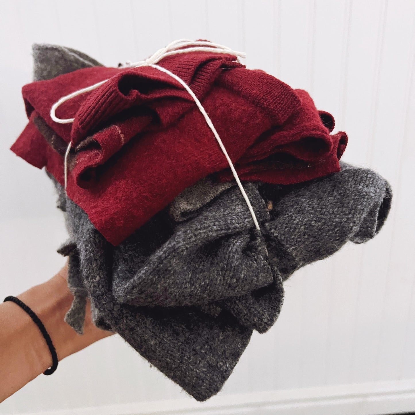 Wool Scraps - Merino and/or Lambs Wool (13-15 ounces)