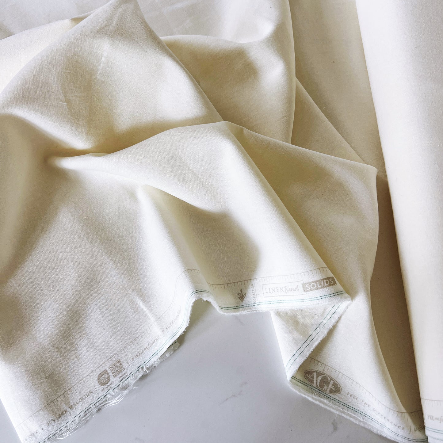 White Linen Cotton Blend