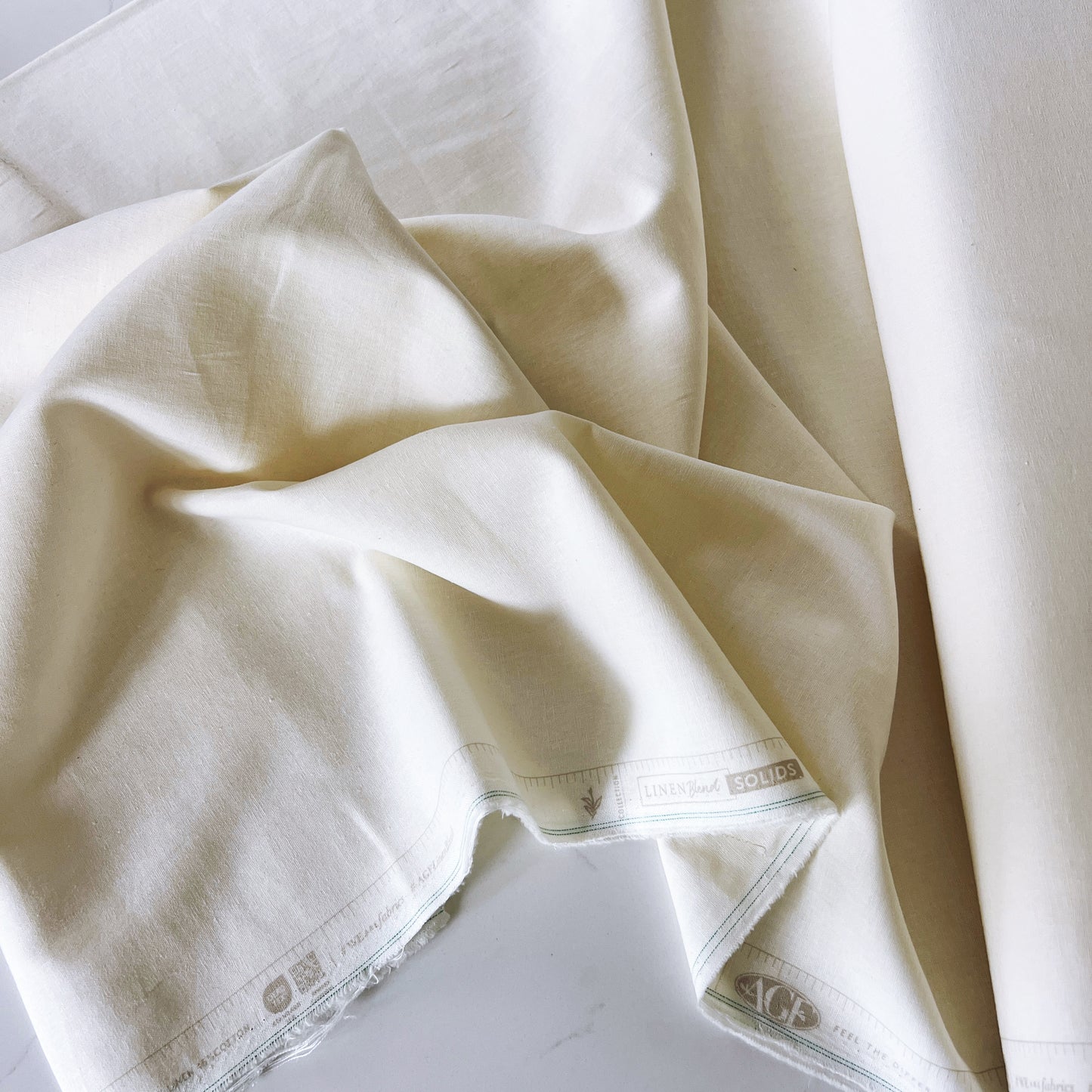 White Linen Cotton Blend