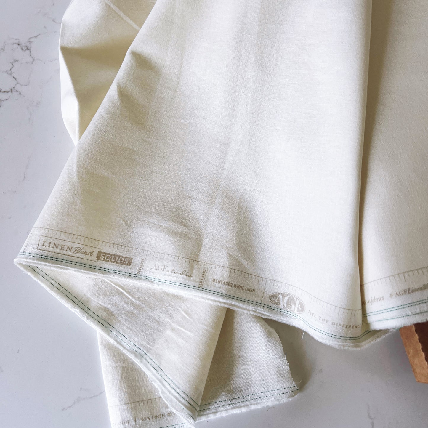 White Linen Cotton Blend