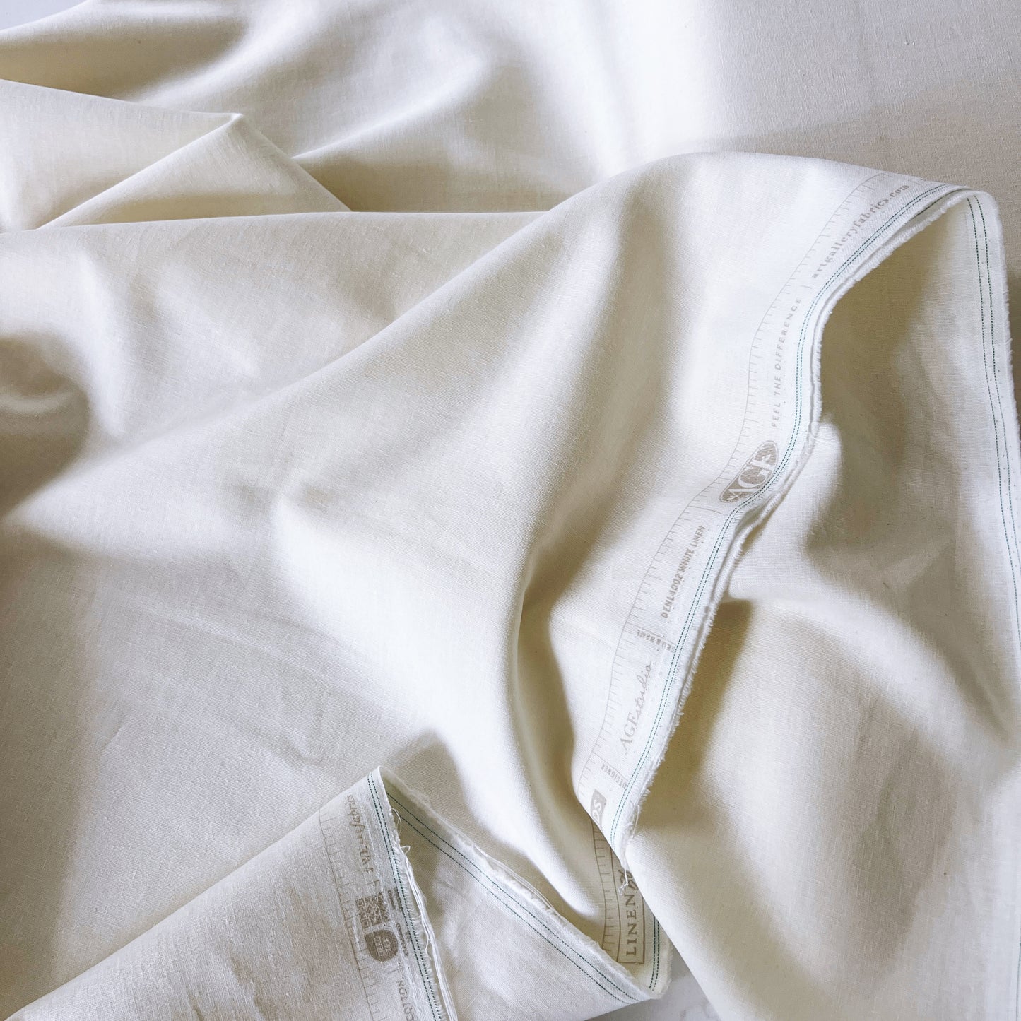 White Linen Cotton Blend