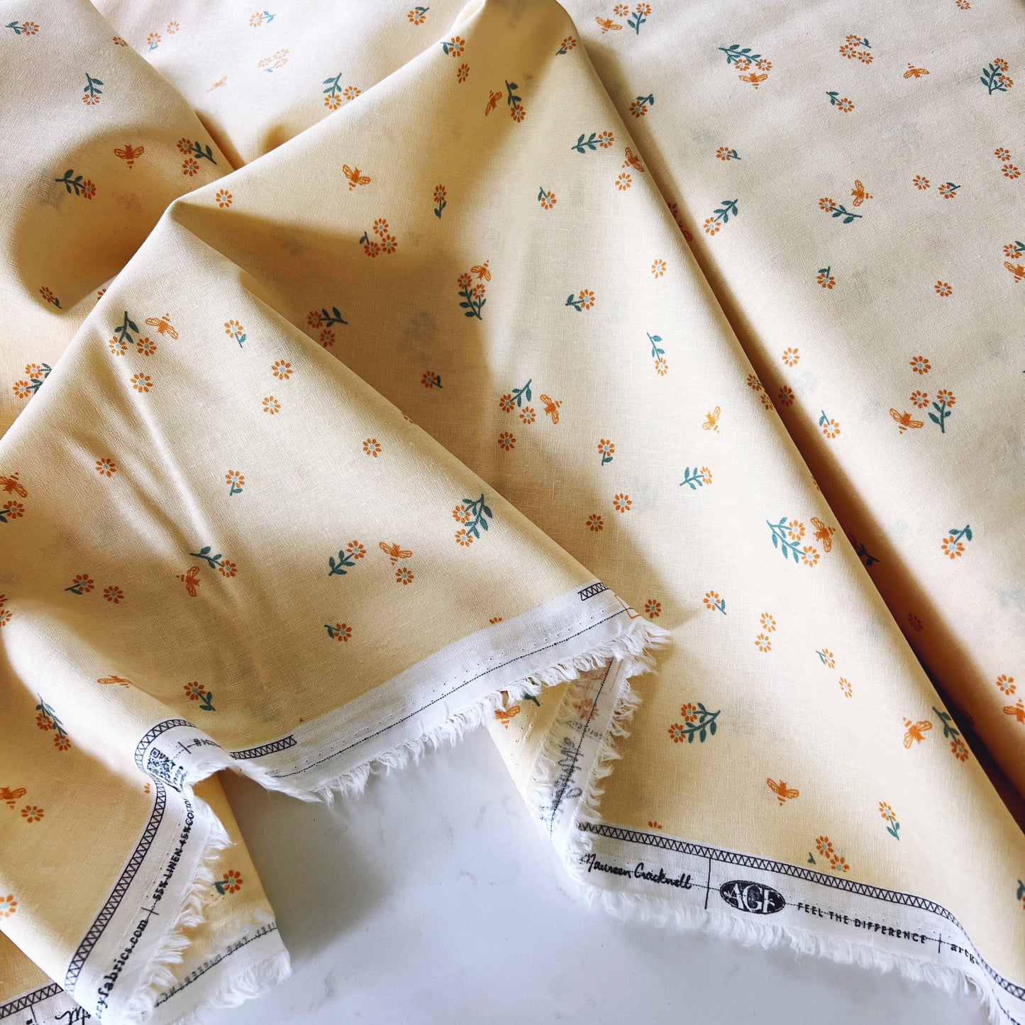 Foraging Flutter Sun Linen Cotton Blend