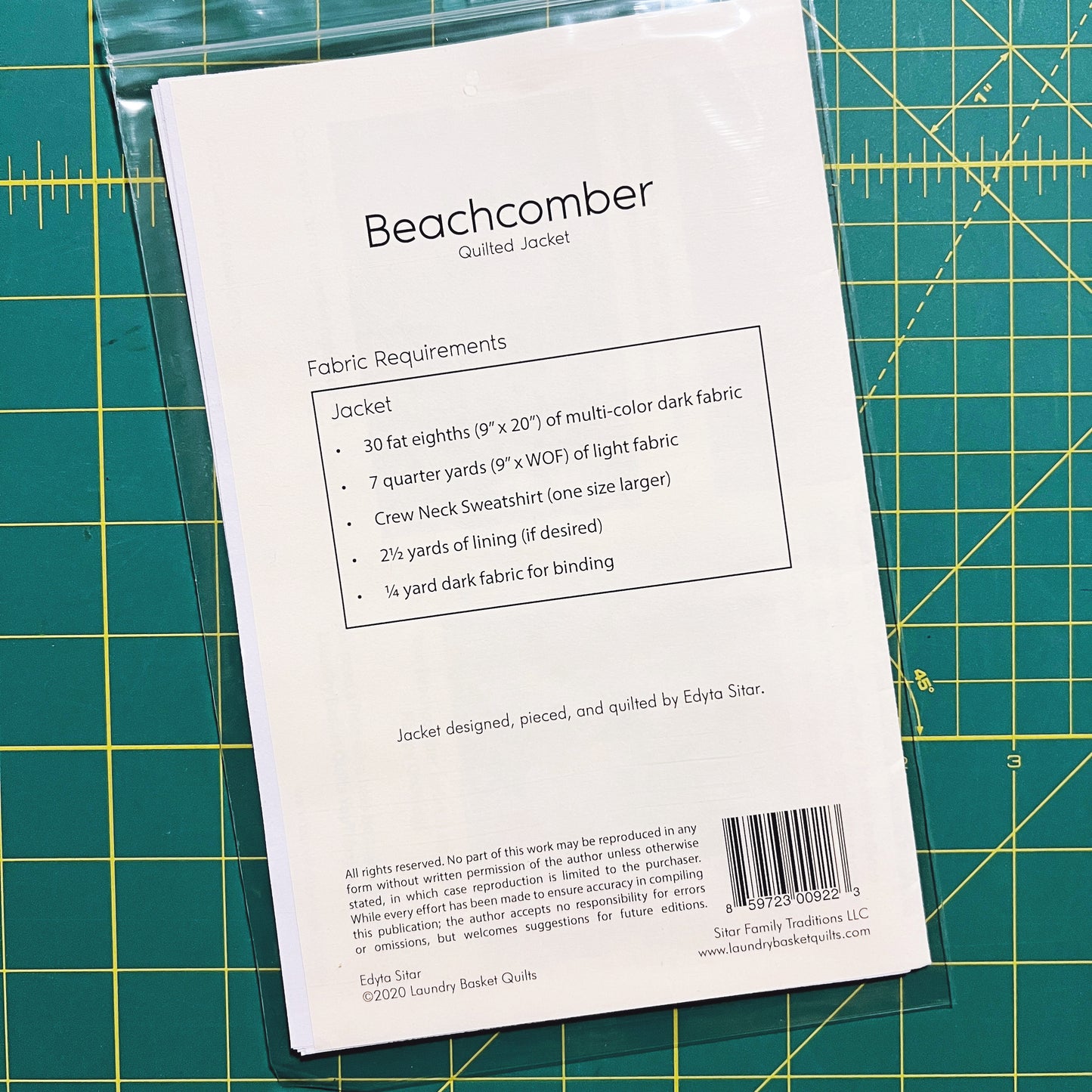 Beachcomber Jacket Paper Pattern
