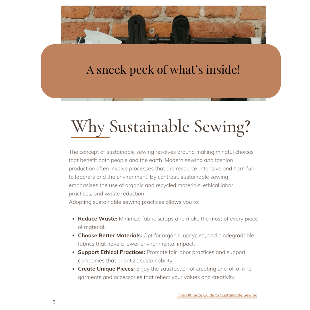 The Ultimate Guide to Sustainable Sewing e-Book