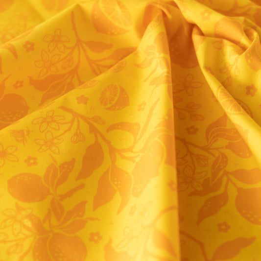 Citrus Tonal Orange Organic Poplin