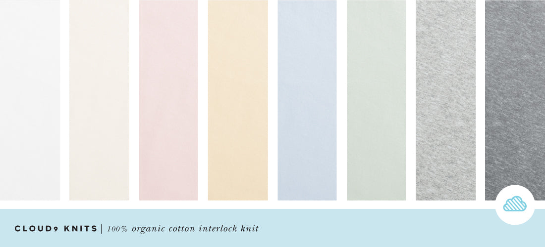 Tejido de punto interlock orgánico en color carbón jaspeado