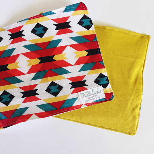 Organic Cotton Baby Crinkle Cloth Sensory Toy | Serape