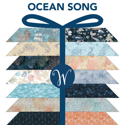 Ocean Song Fat Quarter Precut Pack — 23 Prints | Windham Fabrics | Whistler Studios