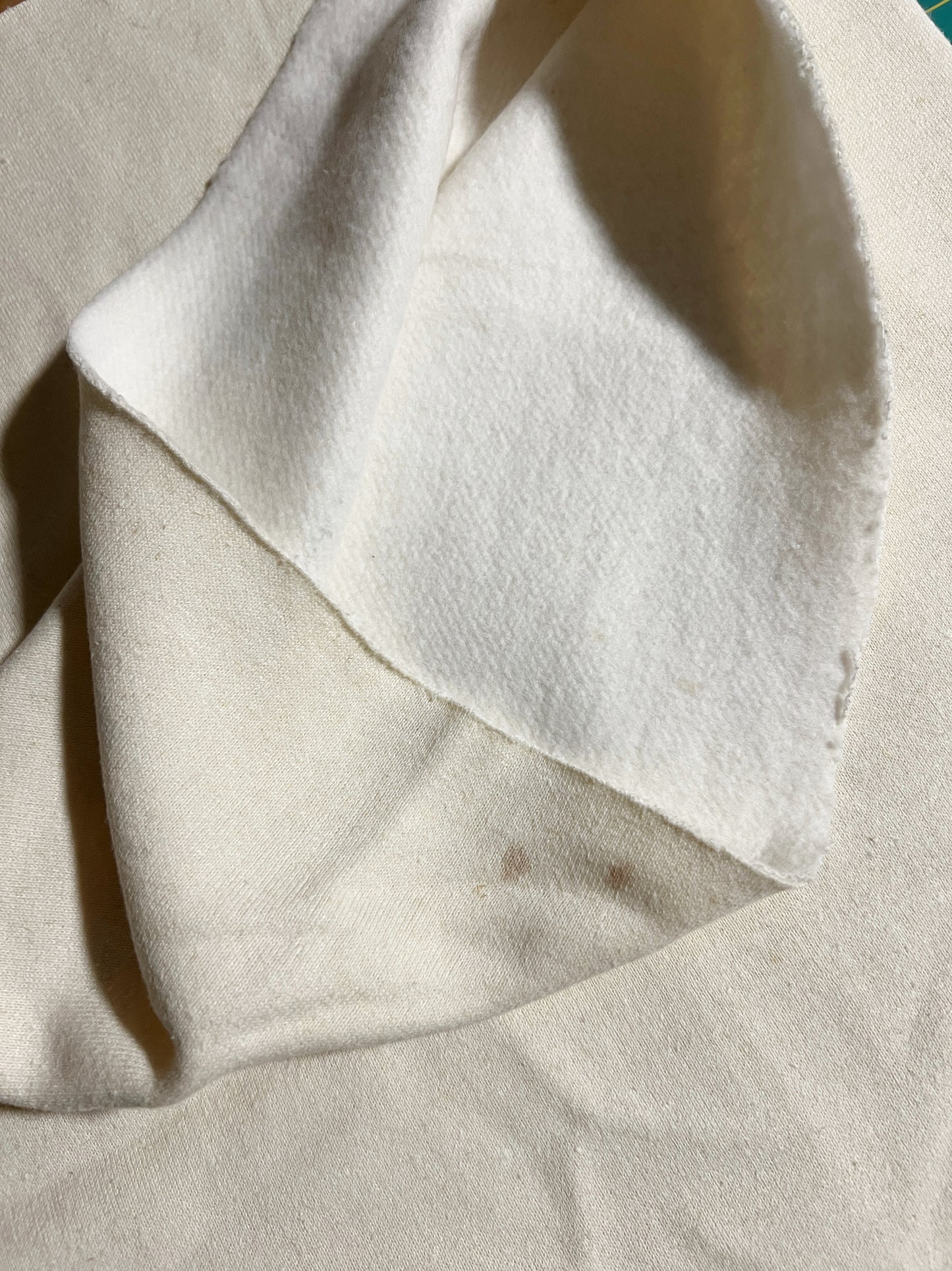 Hemp Fleece End of Bolt Blemished 20” Long