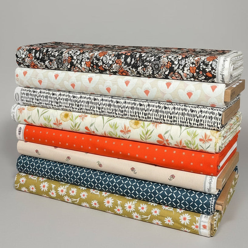 Wildflowers Curated Art Gallery Fabrics Bundle Poplin 8pc Bundle