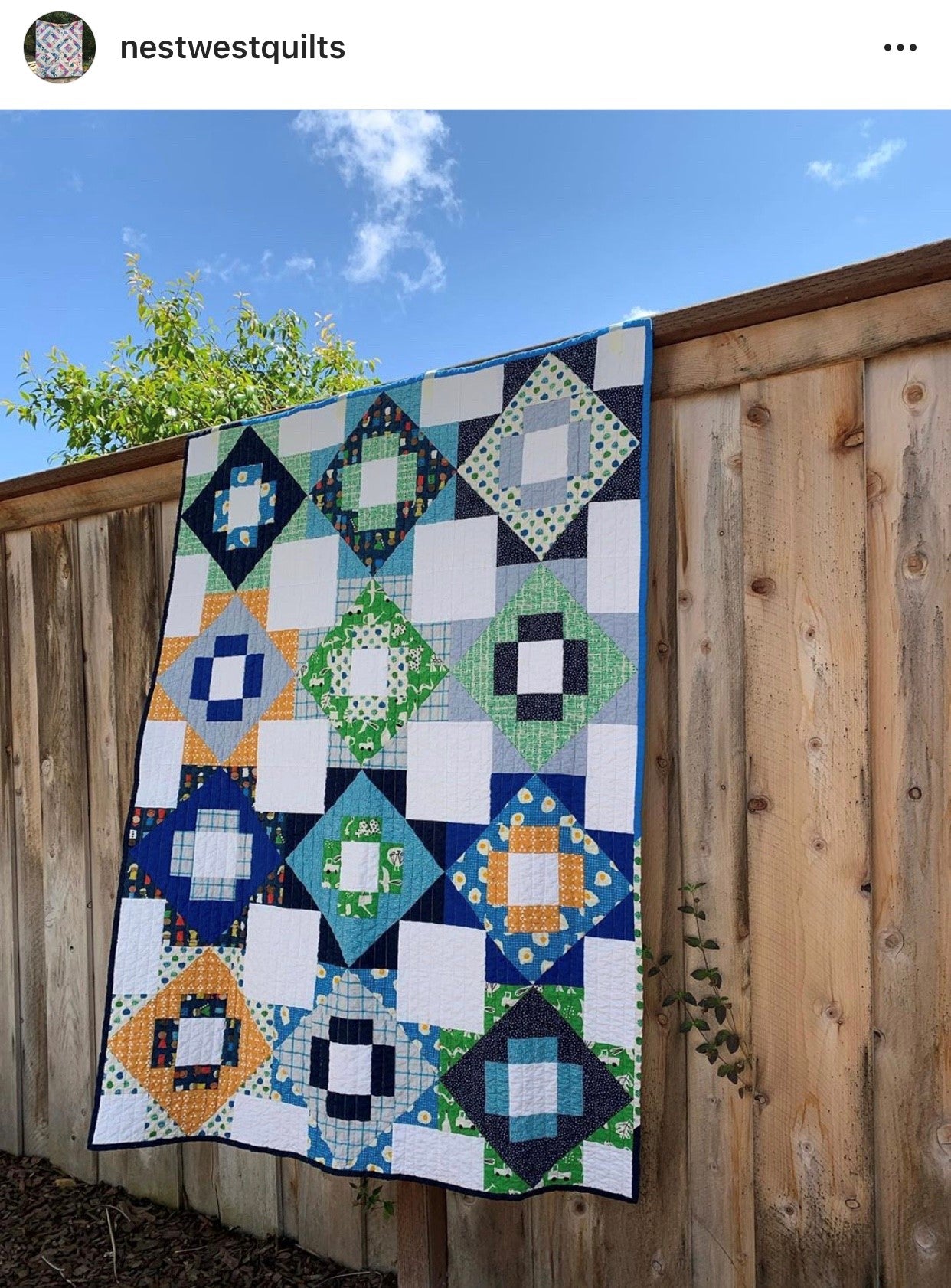 Meadowland Quilt Pattern - Printed