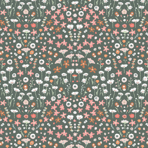 Painted Field Tangerine Poplin