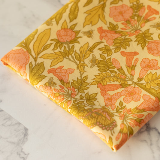 Peonies Dew Organic Poplin