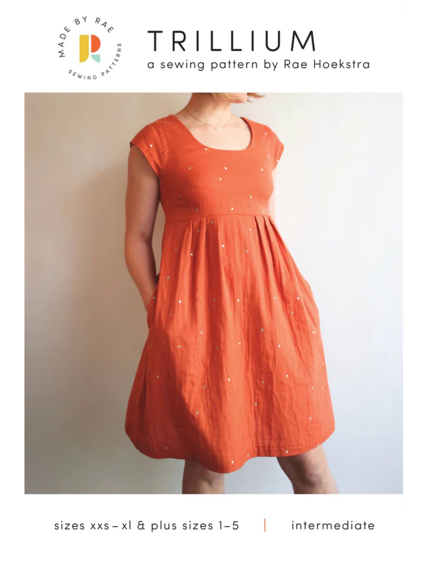 Patrón de papel para vestido y blusa Trillium: tallas XXS, XS, S, M, L, XL y grandes del 1 al 5 (anteriormente, vestido y blusa washi)