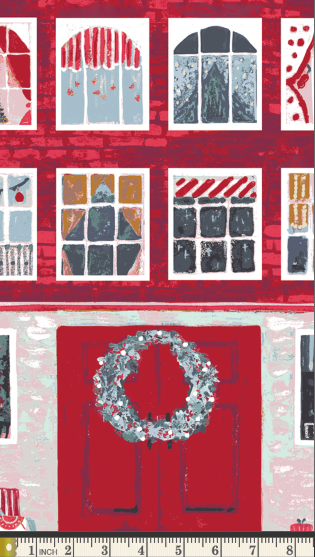 Advent Calendar Panel Adventale Cotton Poplin by Katarina Roccella | 1 Yard Panel