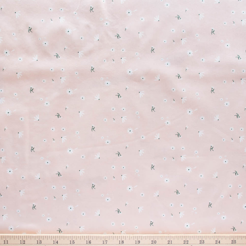 Tossed Daisies Meadow Organic Poplin