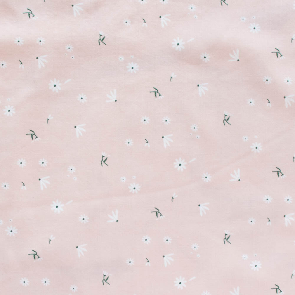 Tossed Daisies Meadow Organic Poplin