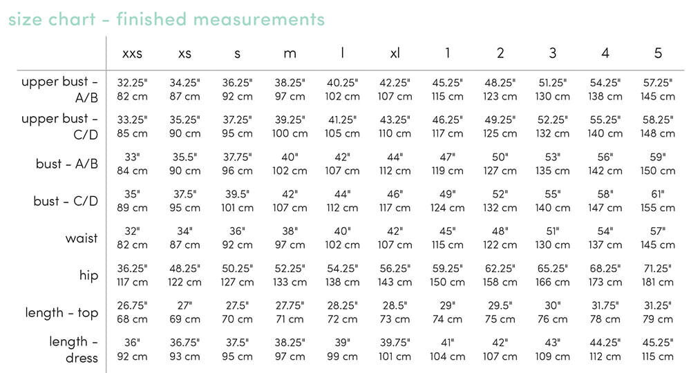 Trillium Dress and Top Paper Pattern - XXS, XS, S, M, L, XL, & Plus Sizes 1-5 (Formerly Washi Dress and Top)
