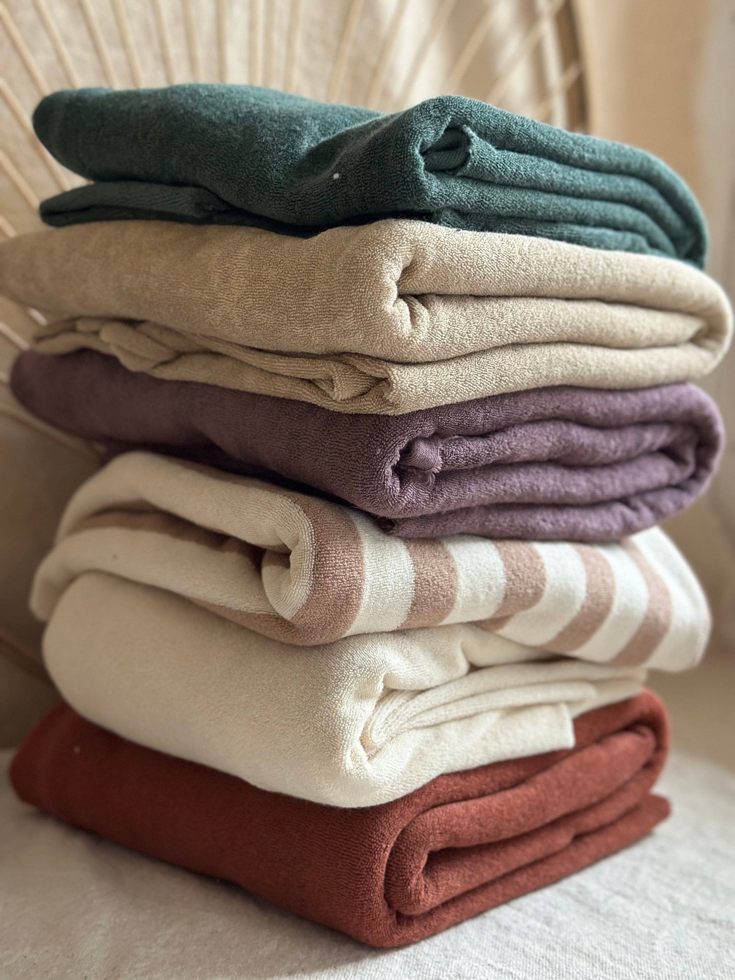 100% Organic Cotton Sponge Knit Terry Wheat
