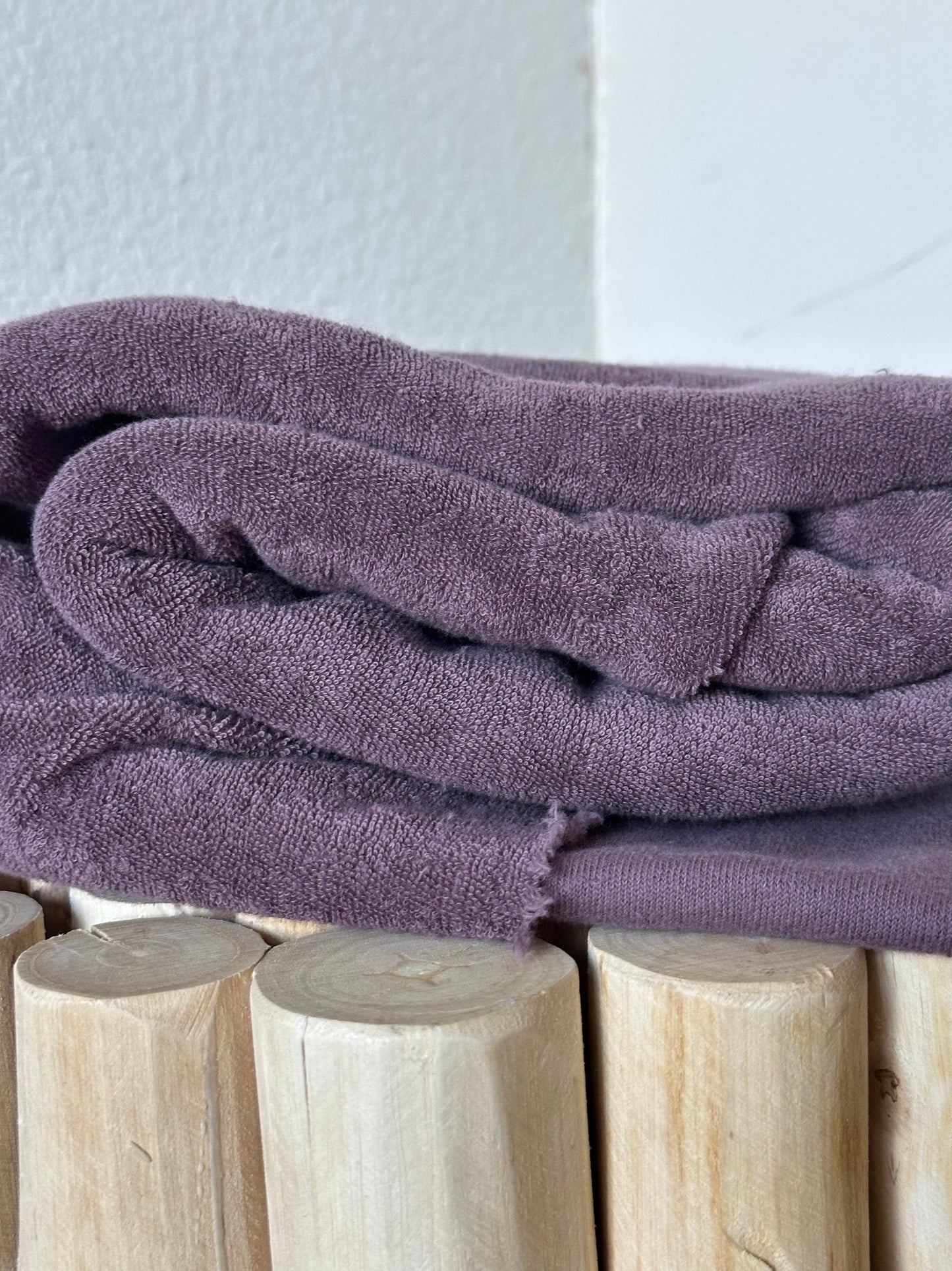 100% Organic Cotton Sponge Knit Terry Wheat