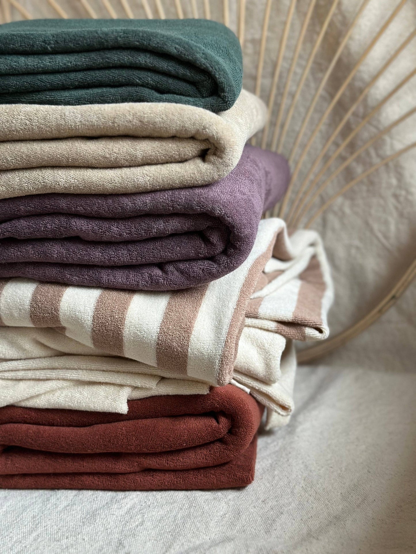 100% Organic Cotton Sponge Knit Terry Wheat