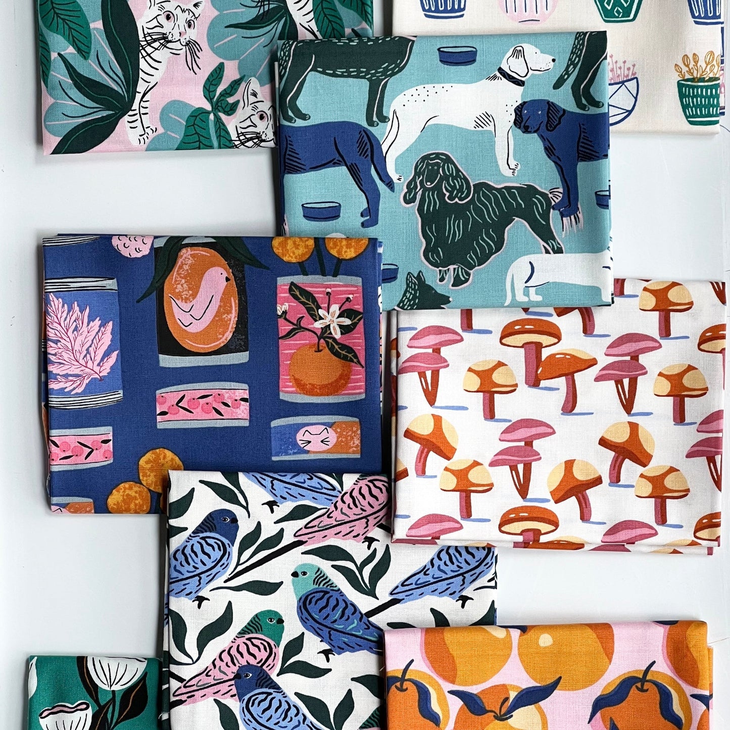 House Cat Jungle Organic Poplin