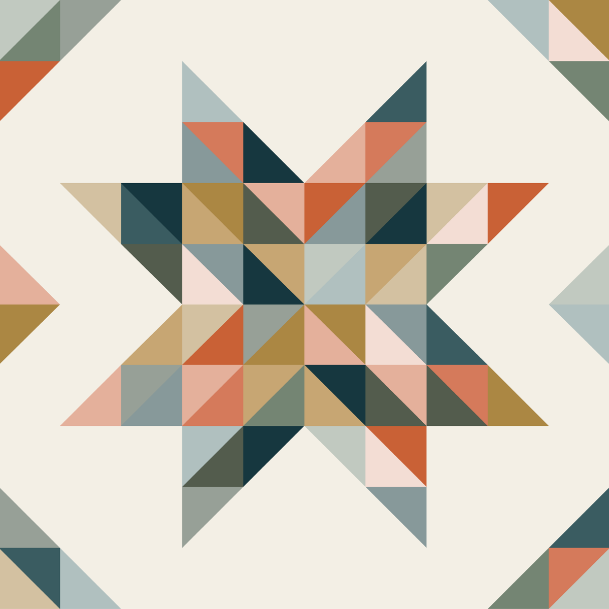 Charming Sawtooth Quilt Pattern by Hailey Stitches