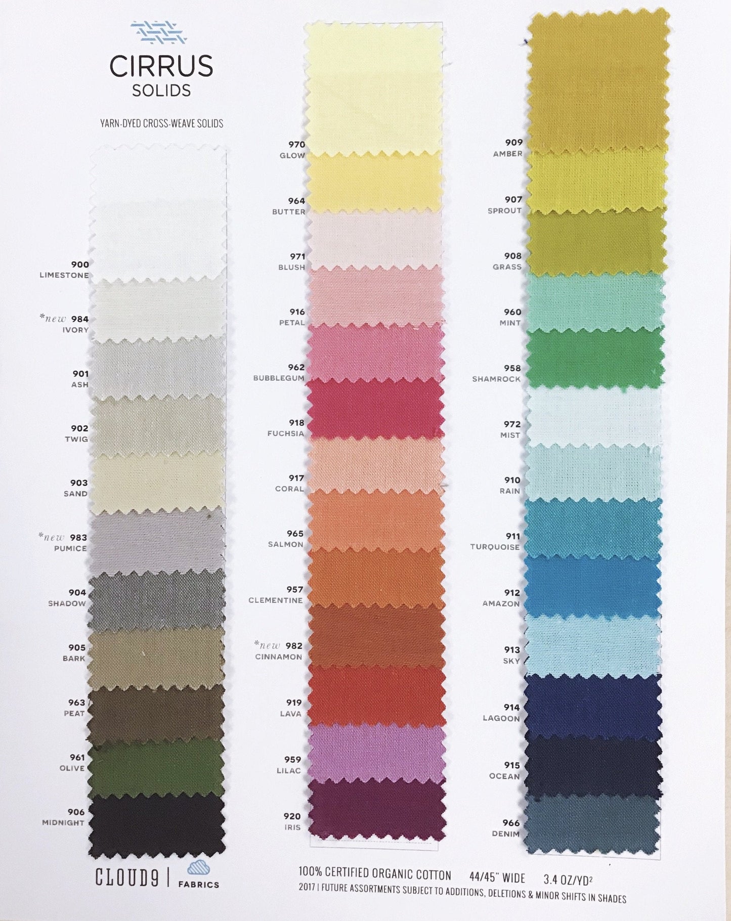 Amber Organic Broadcloth