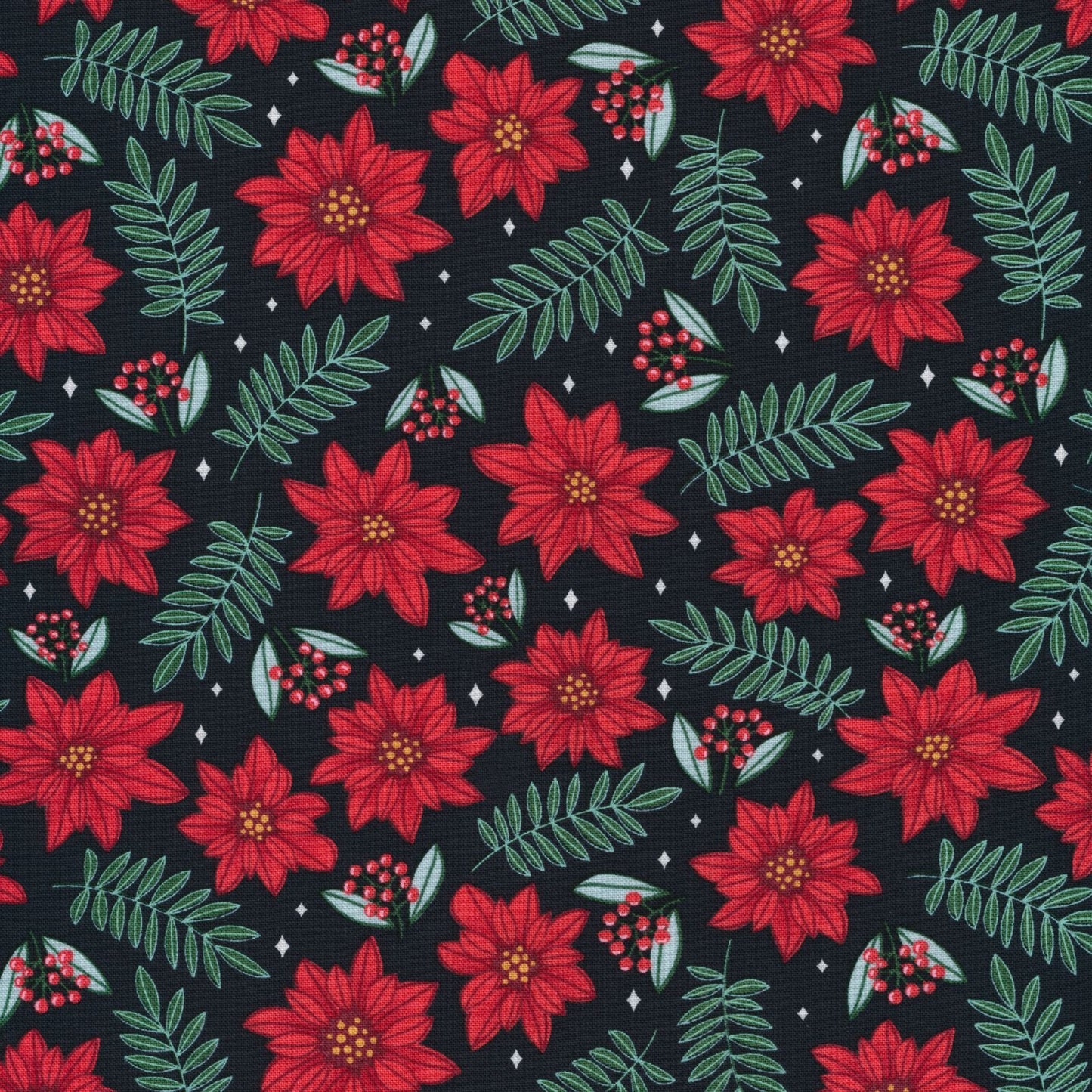 Desfile de Poinsettia Popelín orgánico