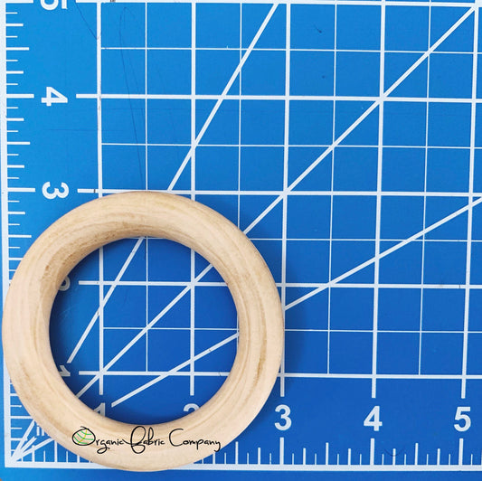 3" Diameter - Natural Maple Wood Rings - Certified CPSIA Compliant - Teething Nursing Toy