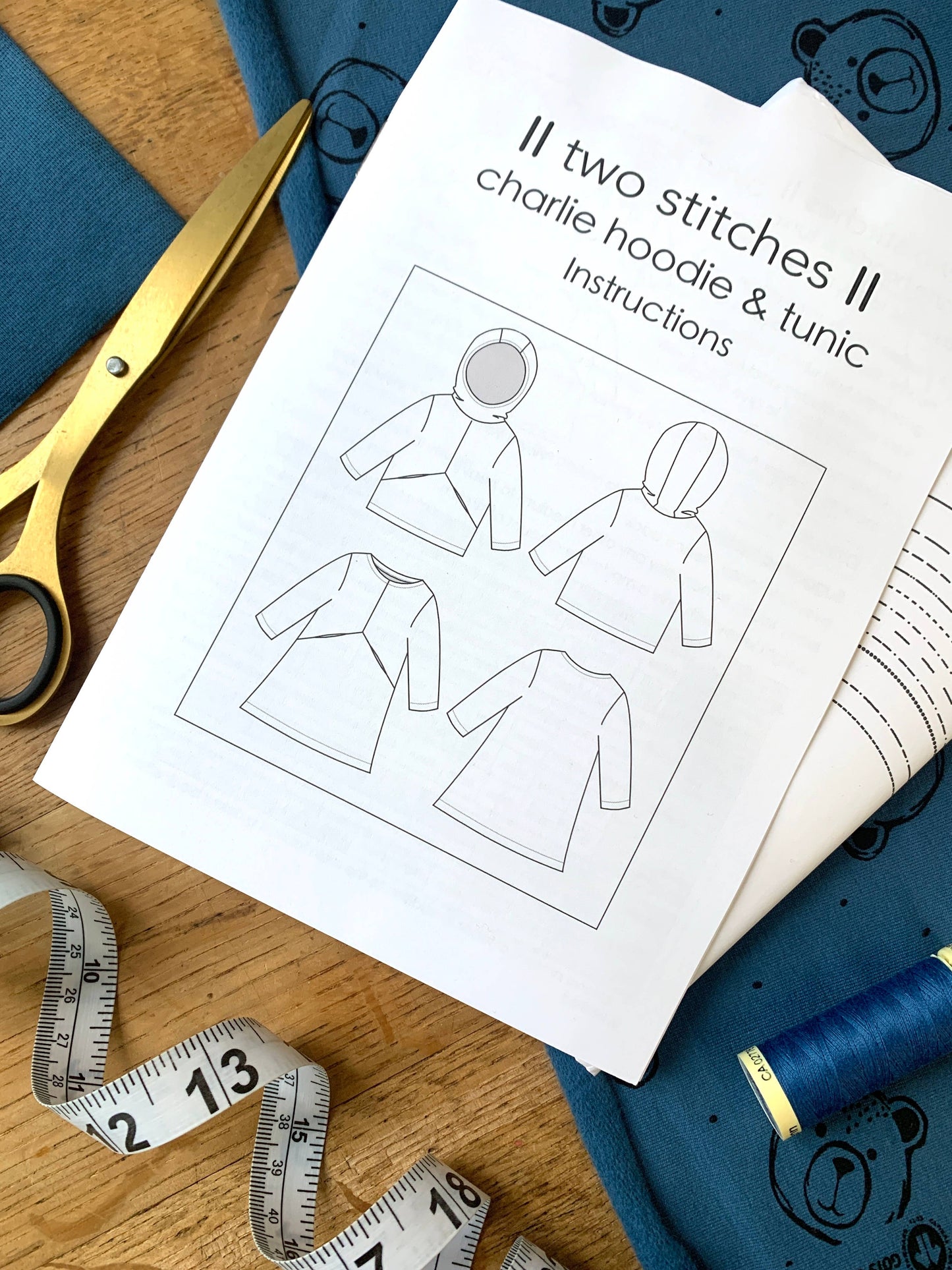 DAMAGED PACKAGE Charlie Hoodie & Tunic Sewing Pattern for Childrenswear (UK Indie Pattern)