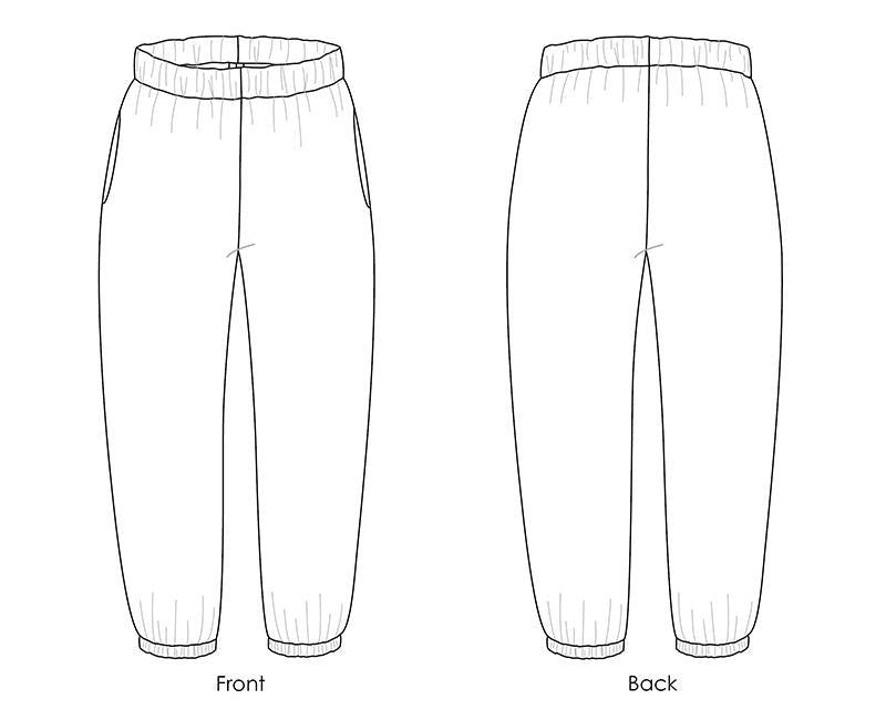 Luna Pants Paper Pattern XXS, XS, S, M, L, XL& Plus Sizes 1-5