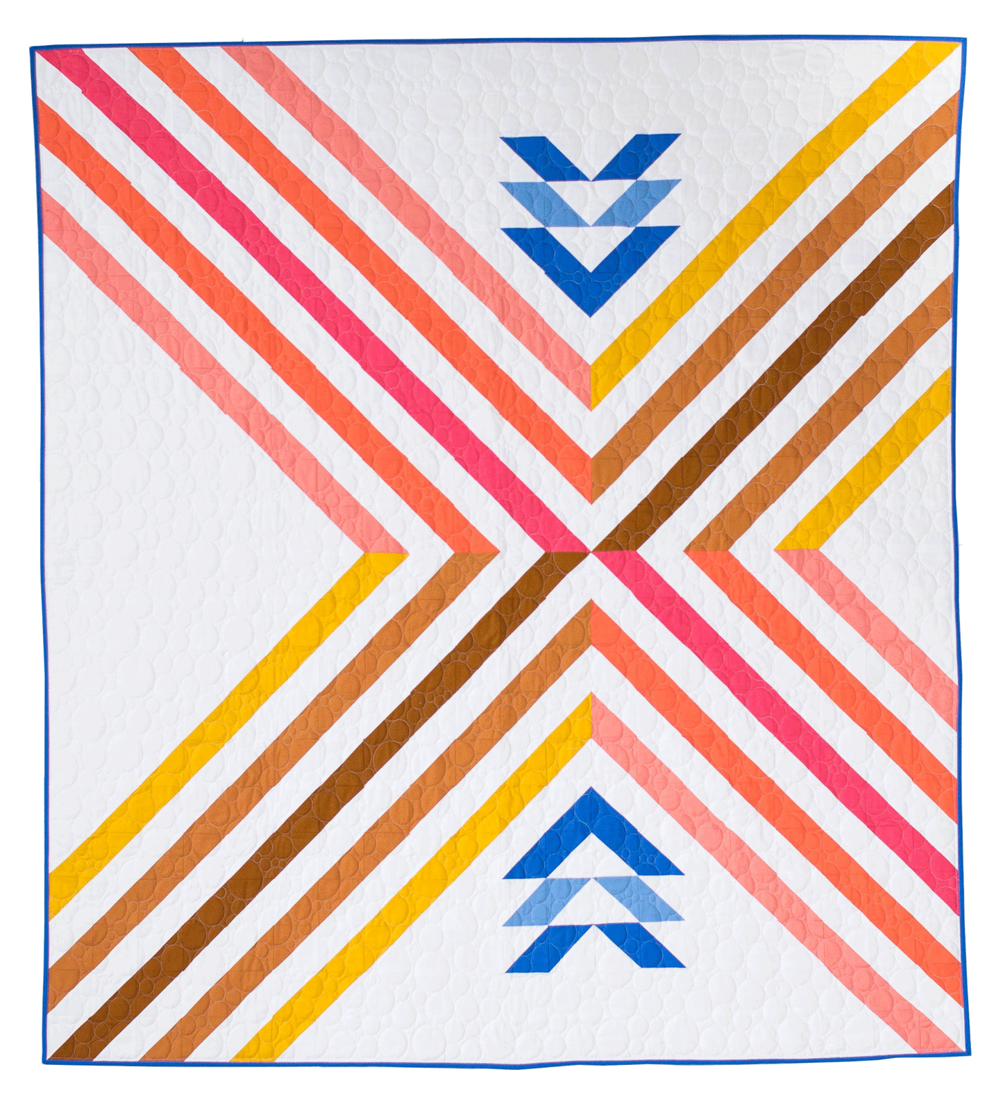 Stripe Crossing Quilt Paper Pattern