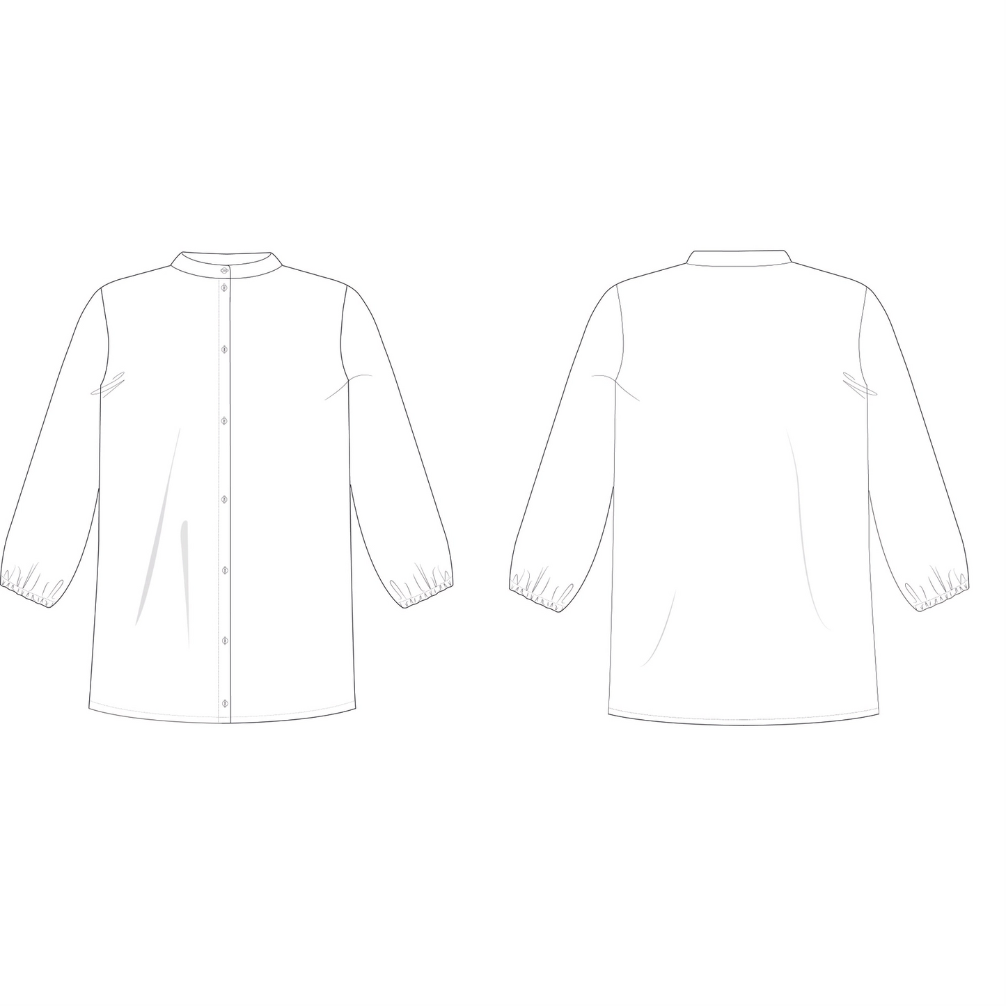 Patrón de costura de blusa - Patrón de costura del Reino Unido