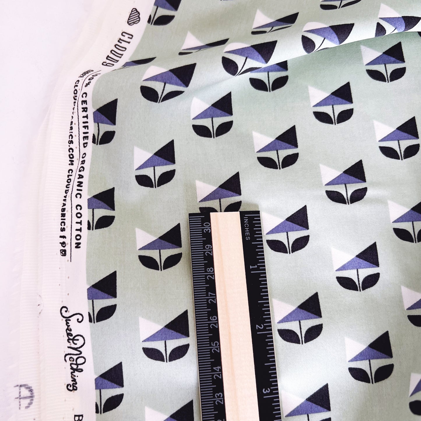 Deco Flower Organic Sateen 4 Yds Bulk Buy