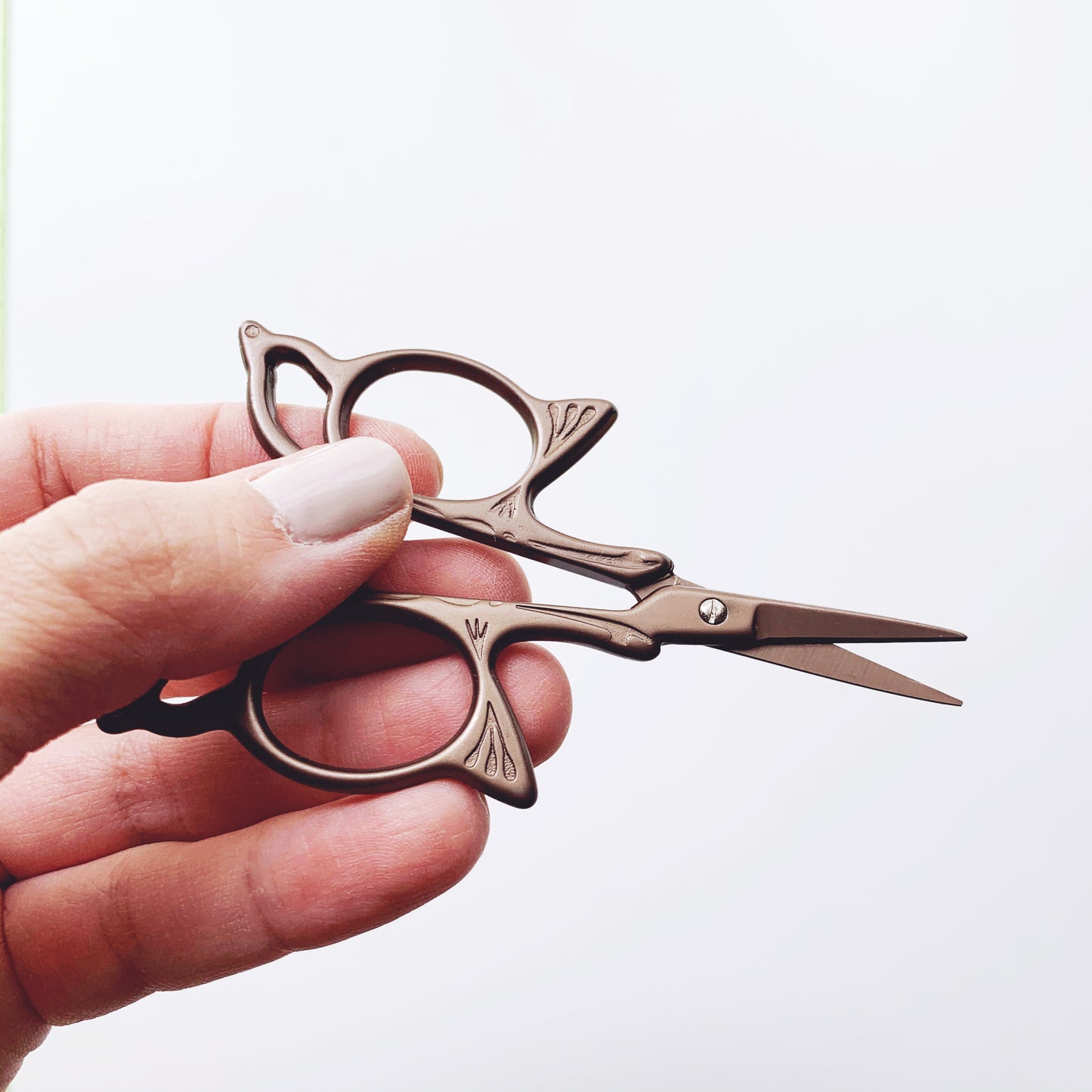 Butterfly Antique Style Chocolate Brown Stainless Steel Embroidery Scissors