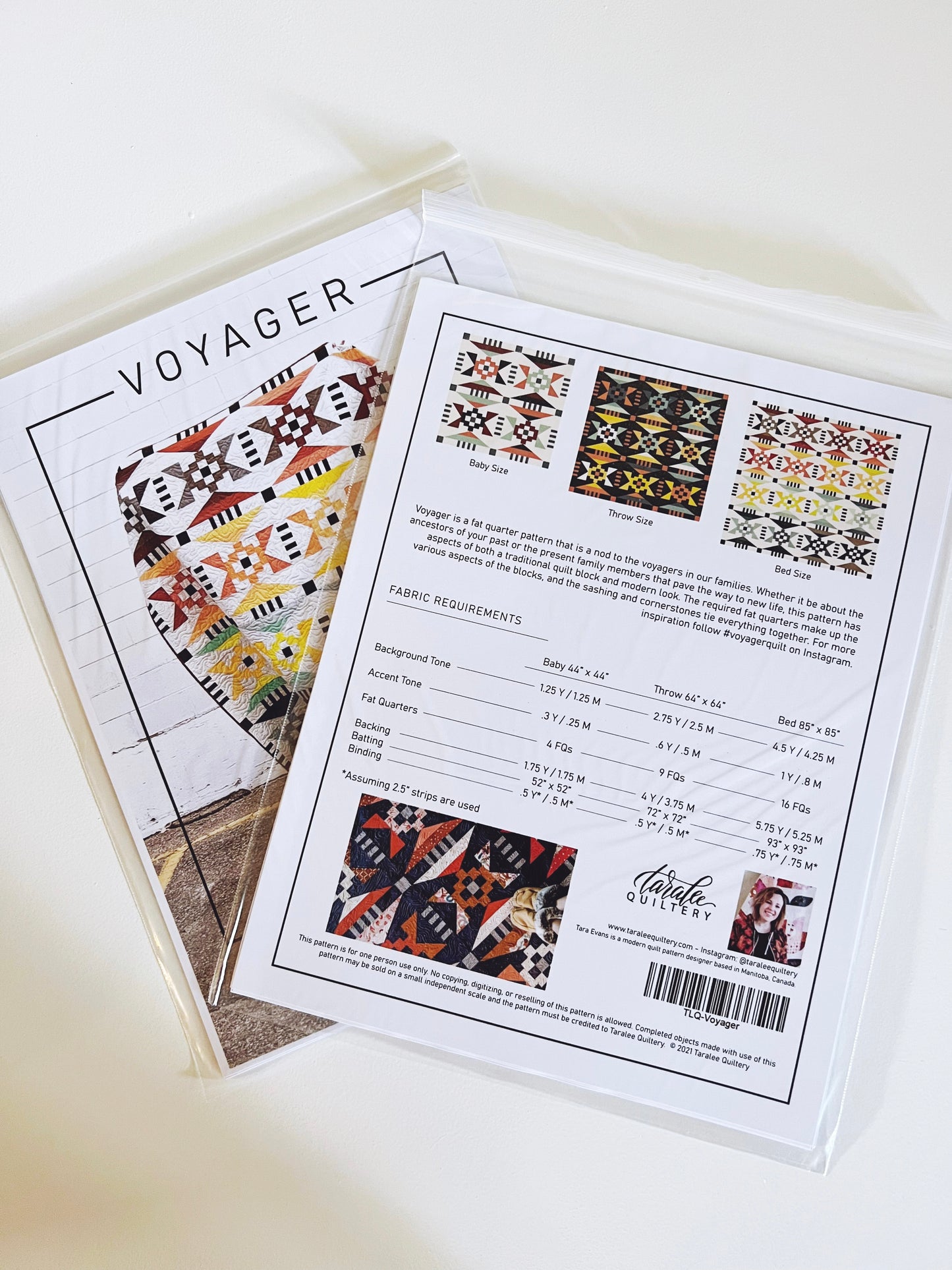 Voyager Quilt Paper Pattern