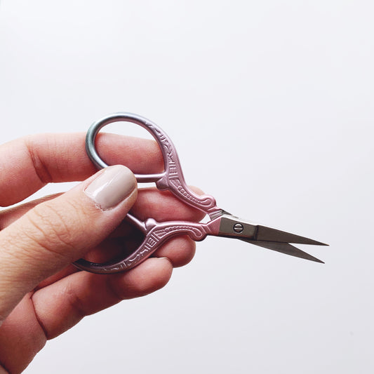 Leyah Antique Style Vintage Cotton Candy Stainless Steel Embroidery Scissors