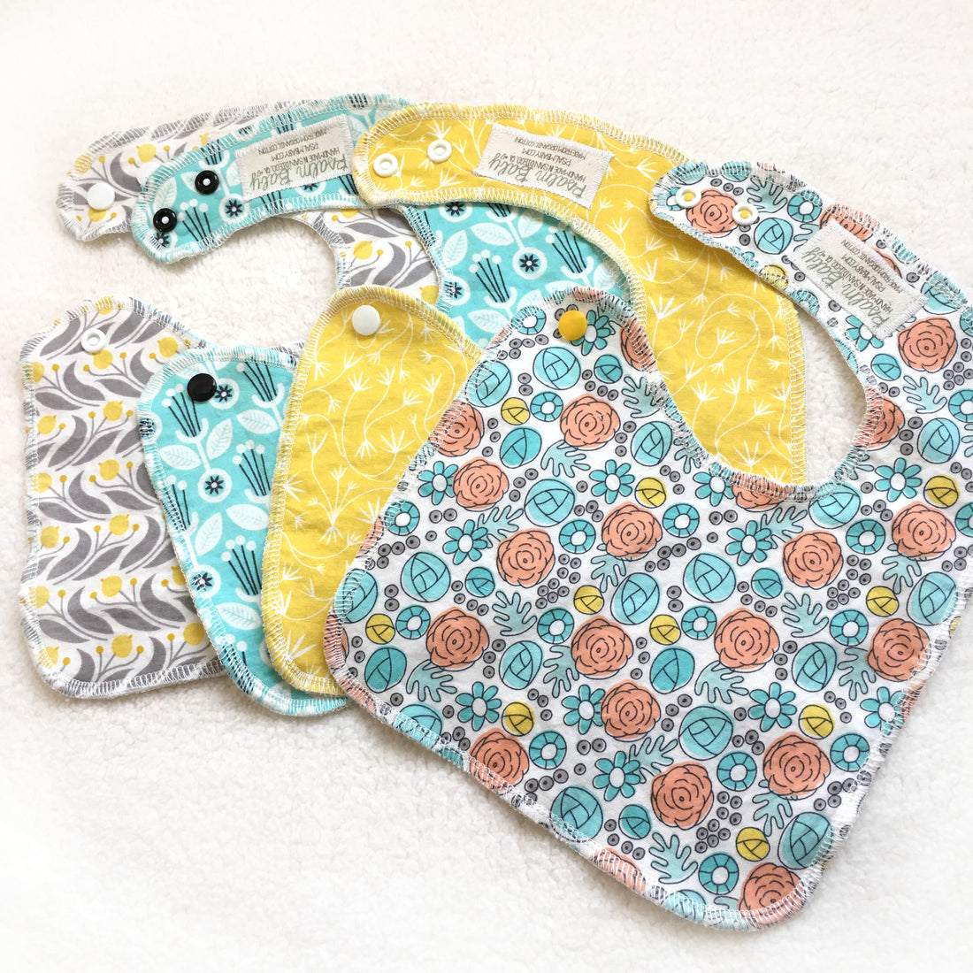 Side-Snapping Bib: Free Pattern and Tutorial!  Quick Serger Method.