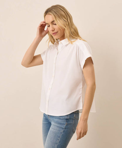 Pact Women's All Day Organic Poplin Easy Shirt
