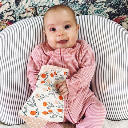 Organic Cotton Baby Crinkle Cloth Sensory Toy | Retro Blooms