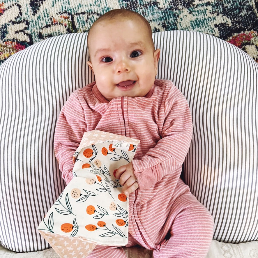 Organic Cotton Baby Crinkle Cloth Sensory Toy | Serape